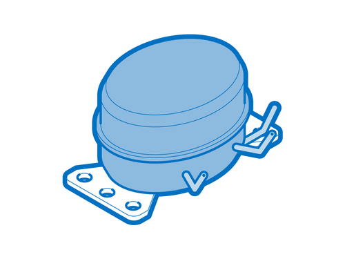 GE Haier Hotpoint Compressor Electrical - WR87X32069