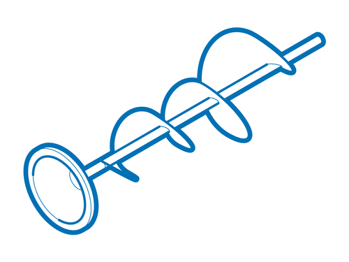 WR29X43990 - GE Refrigerator Ice Bucket Auger