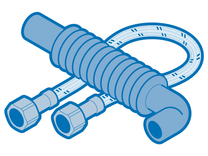 Genuine Whirlpool OEM upper wash arm support/tube for dishwashers. Изображение